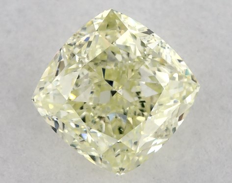 GIA 1.02 Carat Fancy Yellow Green-VS2 Cushion Modified Cut Diamond